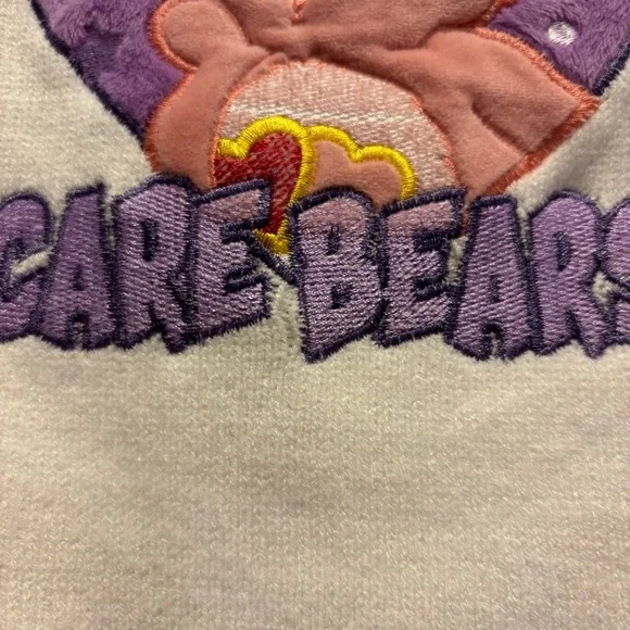 ROMWE Purple and White Care Bear Pullover Cropped Shortsleeved Sweater - Picture 3 of 6